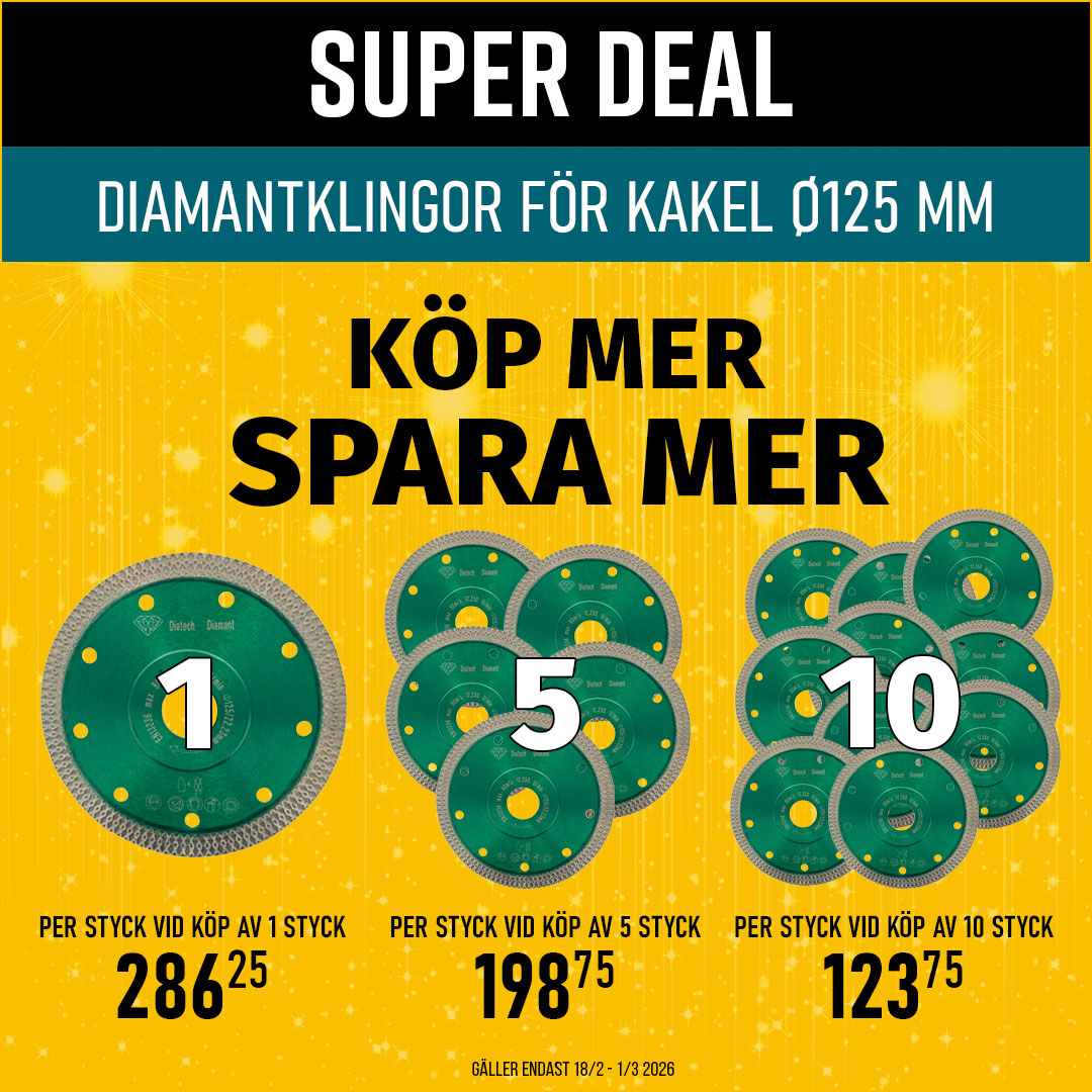 SUPER DEAL - Diamantklingor ø125