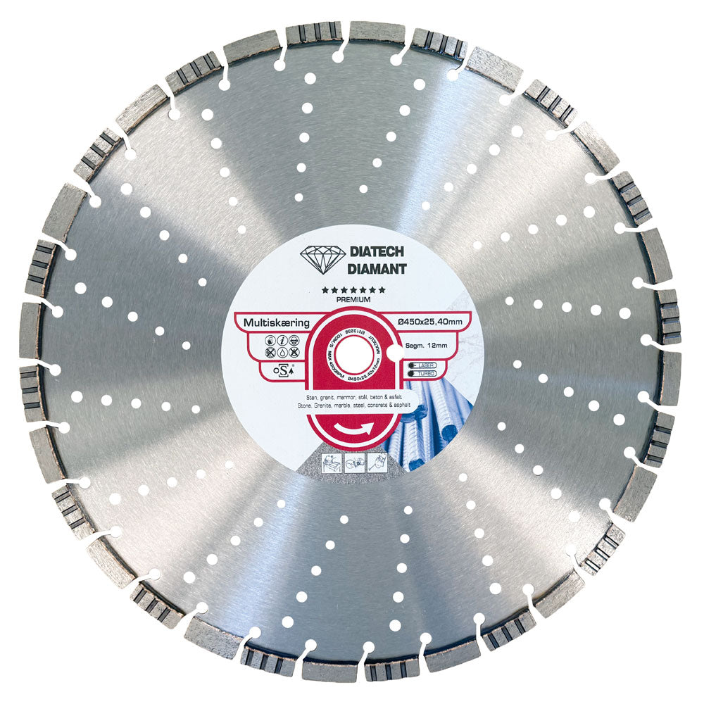 Asfaltklinga 450x25,4 mm – Premium – KOMBI för både asfalt och betong