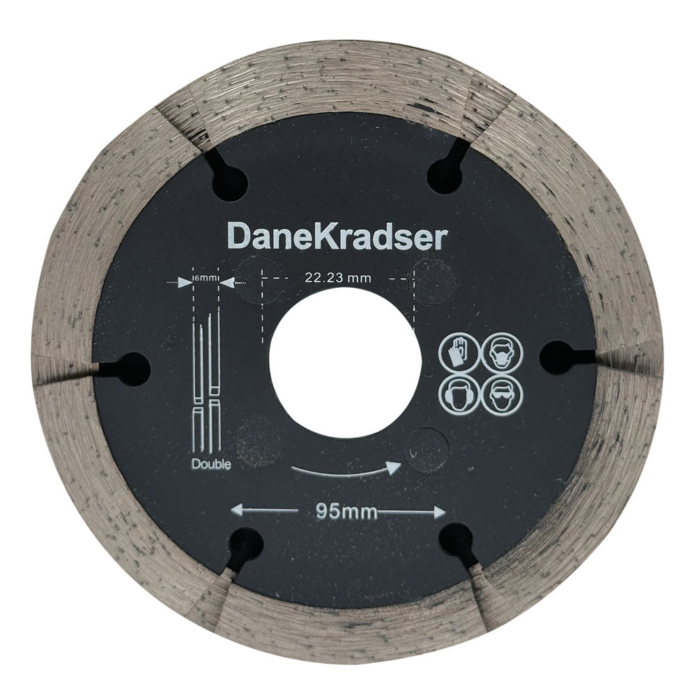 Fogklinga DIA 95x6x22,2 mm – tegelkrats – för stötfogar