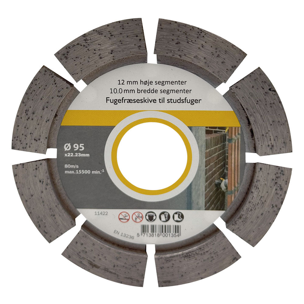 Fogklinga DIA 95x10x22,2 mm – 12 mm segment – för stötfogar