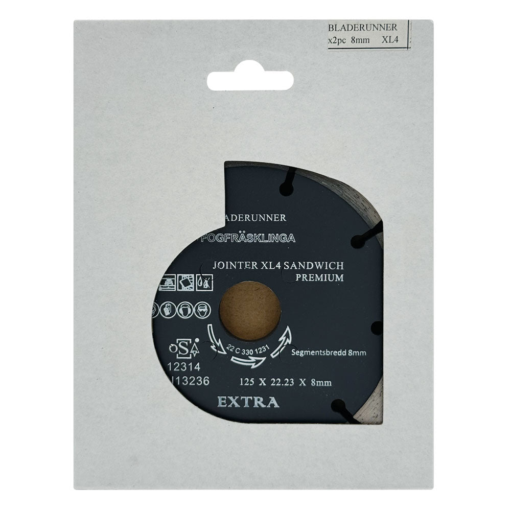 Fogklinga DIA 125x8x22,2 mm – 2‑delad