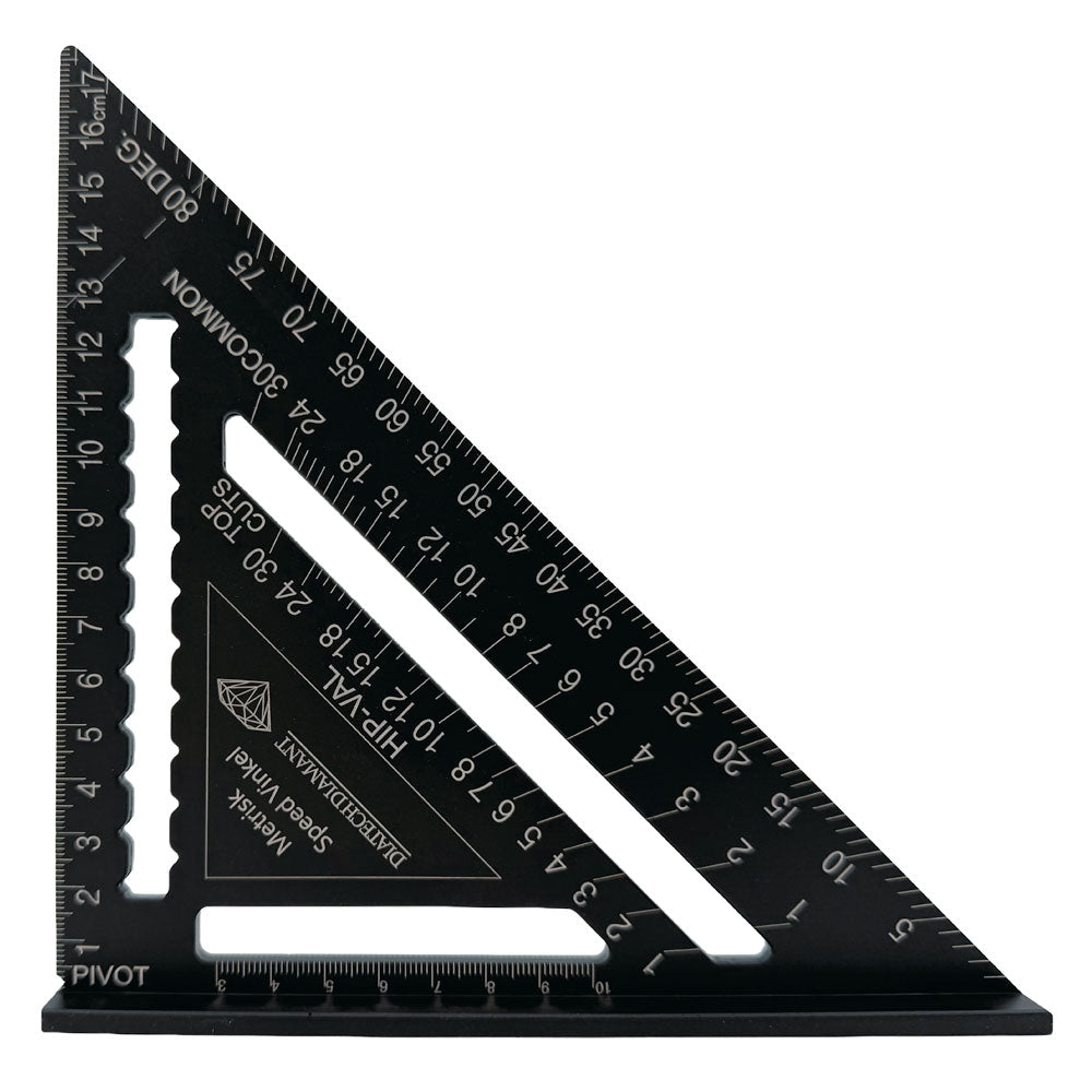 Speedvinkel aluminium 184x184x260 mm – 45° och 90° – Diatech