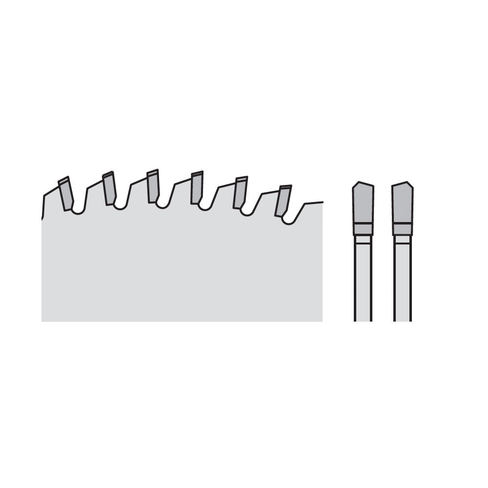 Sågklinga för Plast 250mm x 2,8mm x 30mm Z80 TW