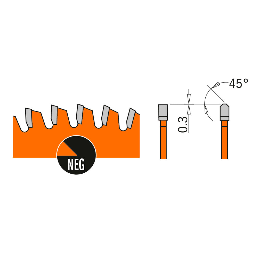 Sågklinga 210mm x 1,8mm x 30mm Z64 NE Neg