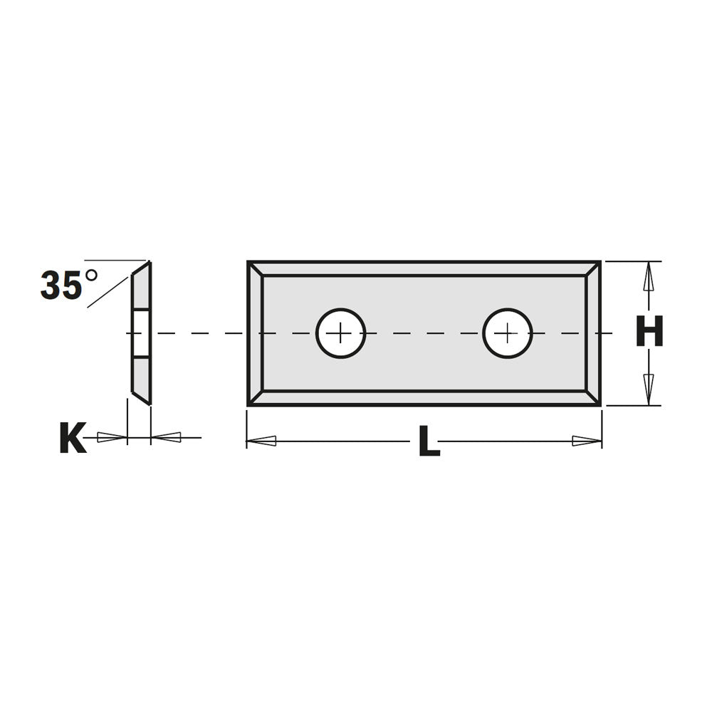 Vänd frässkär 49,5mm x 9mm x 1,5mm CMT