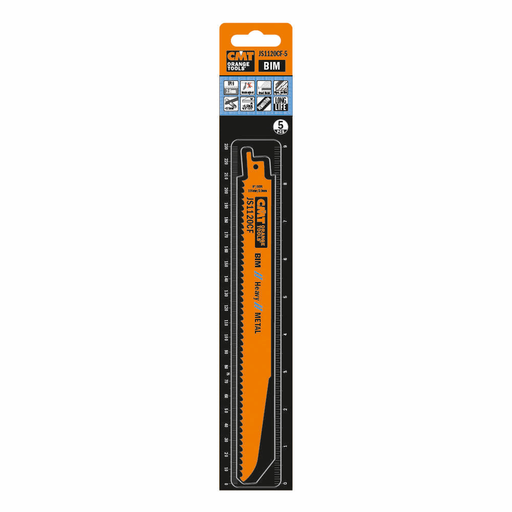 Tigersågblad 225mm BIM för tjock metall - 5 st paket