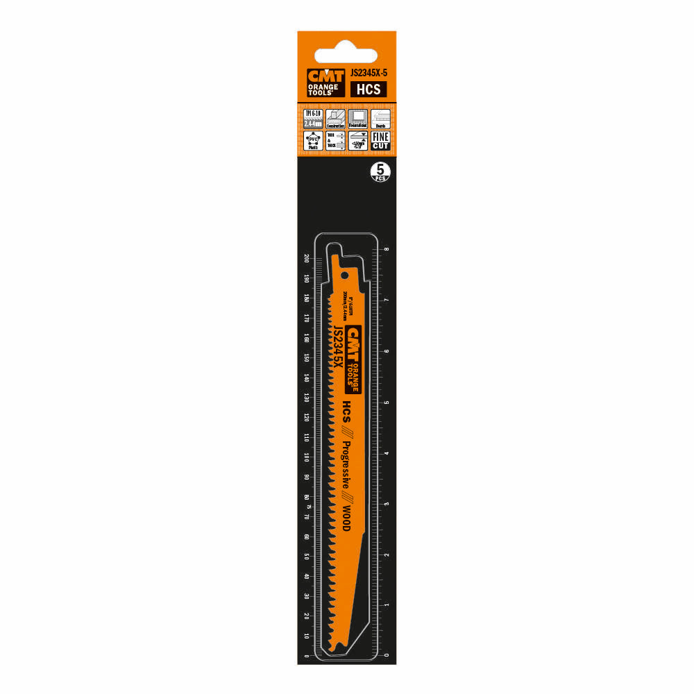 Tigersågblad 200mm HCS för spånskiva - 5 st paket
