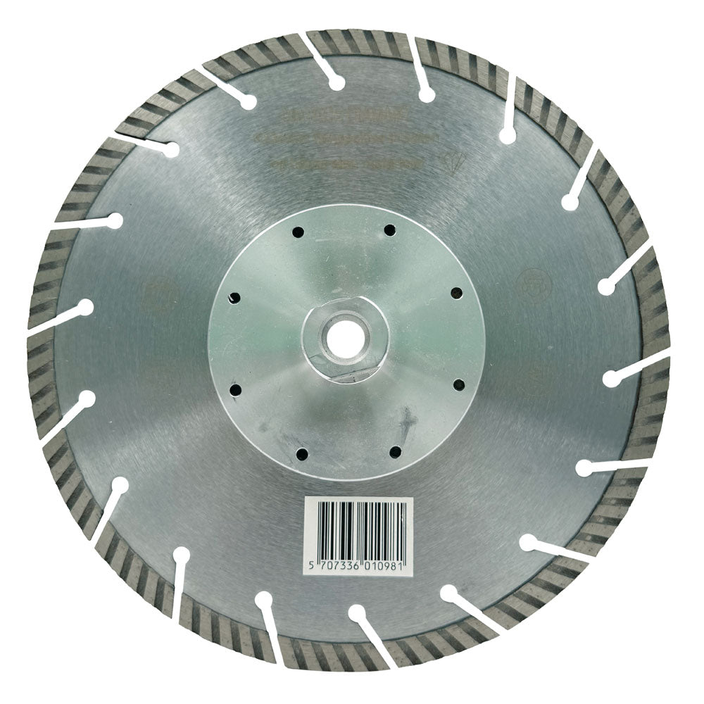 Diamantklinga 230 mm M14 – TURBO – med fläns