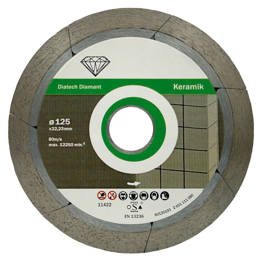 Diamantklinga 125x22,2 mm – Helbana/Tunn – För kakel och klinker