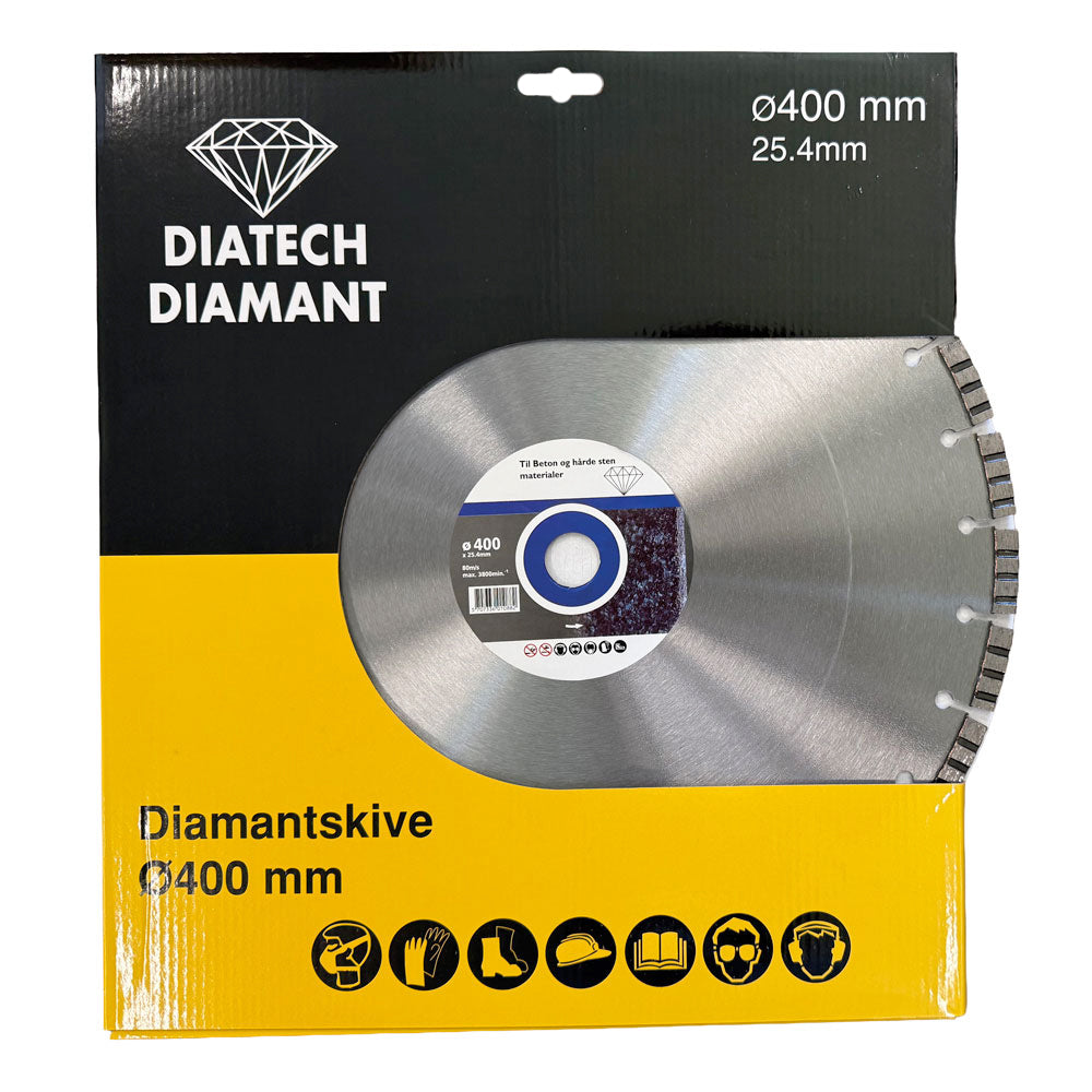 Diamantklinga 350x25,4 mm – TURBO – För armerad betong