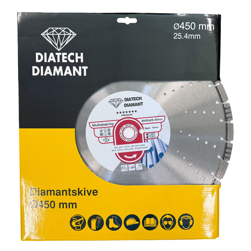 Asfaltklinga 450x25,4 mm – Premium – KOMBI för både asfalt och betong