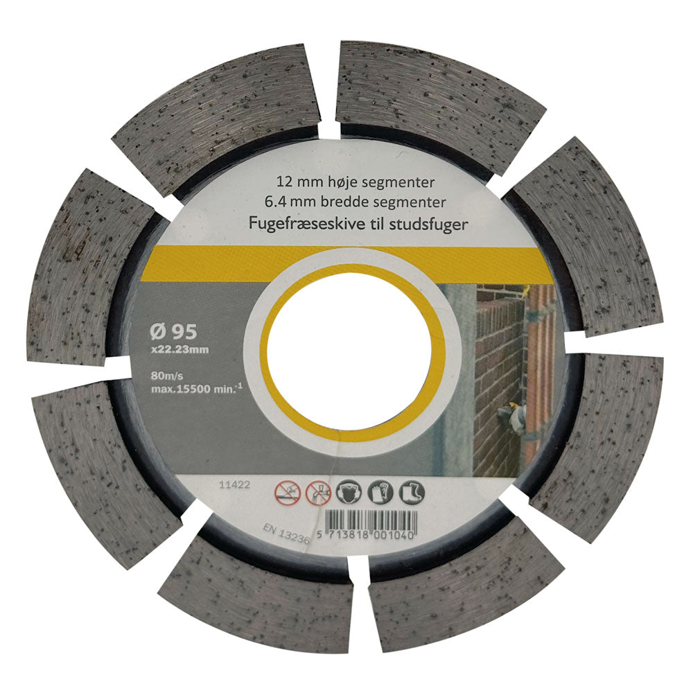 Fogklinga DIA 95x6,4x22,2 mm – 12 mm segment – för stötfogar