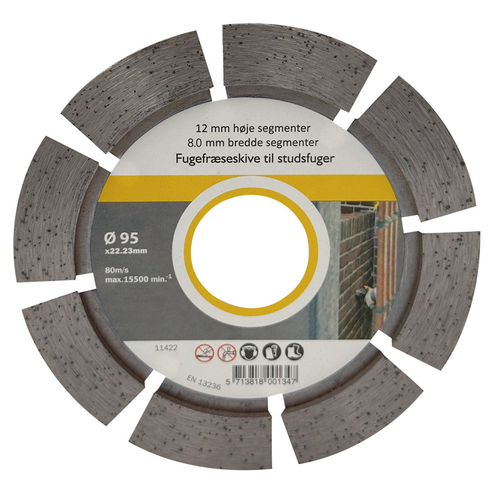 Fogklinga DIA 95x8x22,2 mm – 12 mm segment – för stötfogar
