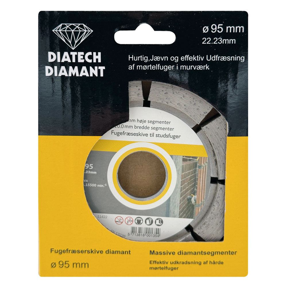 Fogklinga DIA 95x10x22,2 mm – 12 mm segment – för stötfogar