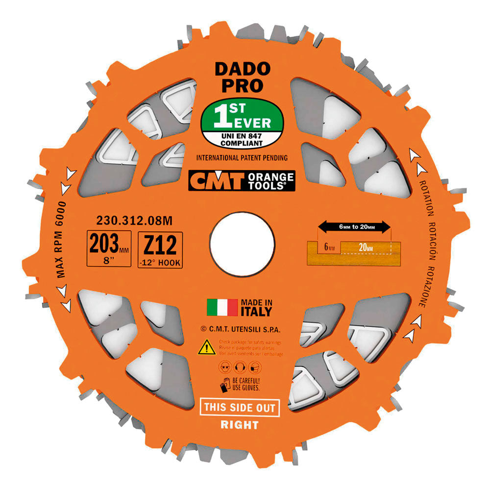 Dado Sågklinga Locked Pro 203mm x 6-20mm x 30mm Z12