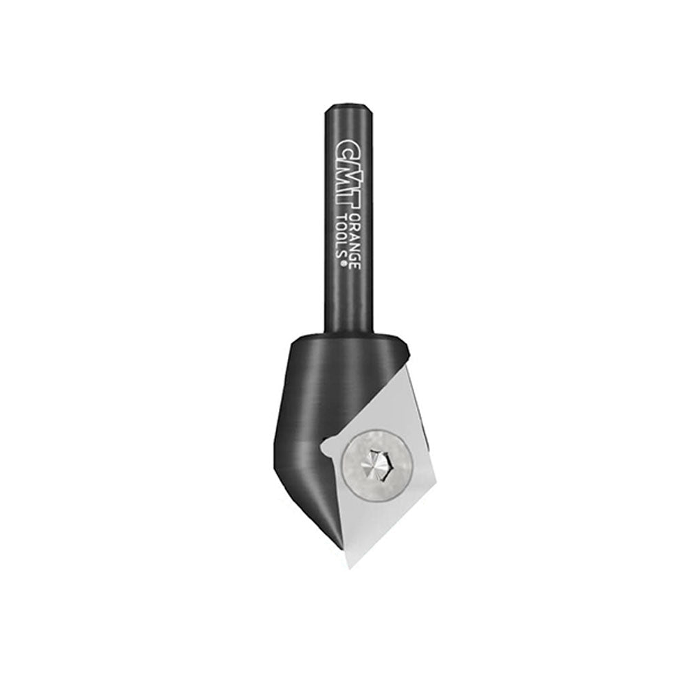 V-Notfräs Vändskär 22,9mm x 11,4mm | 90° | 8mm skaft