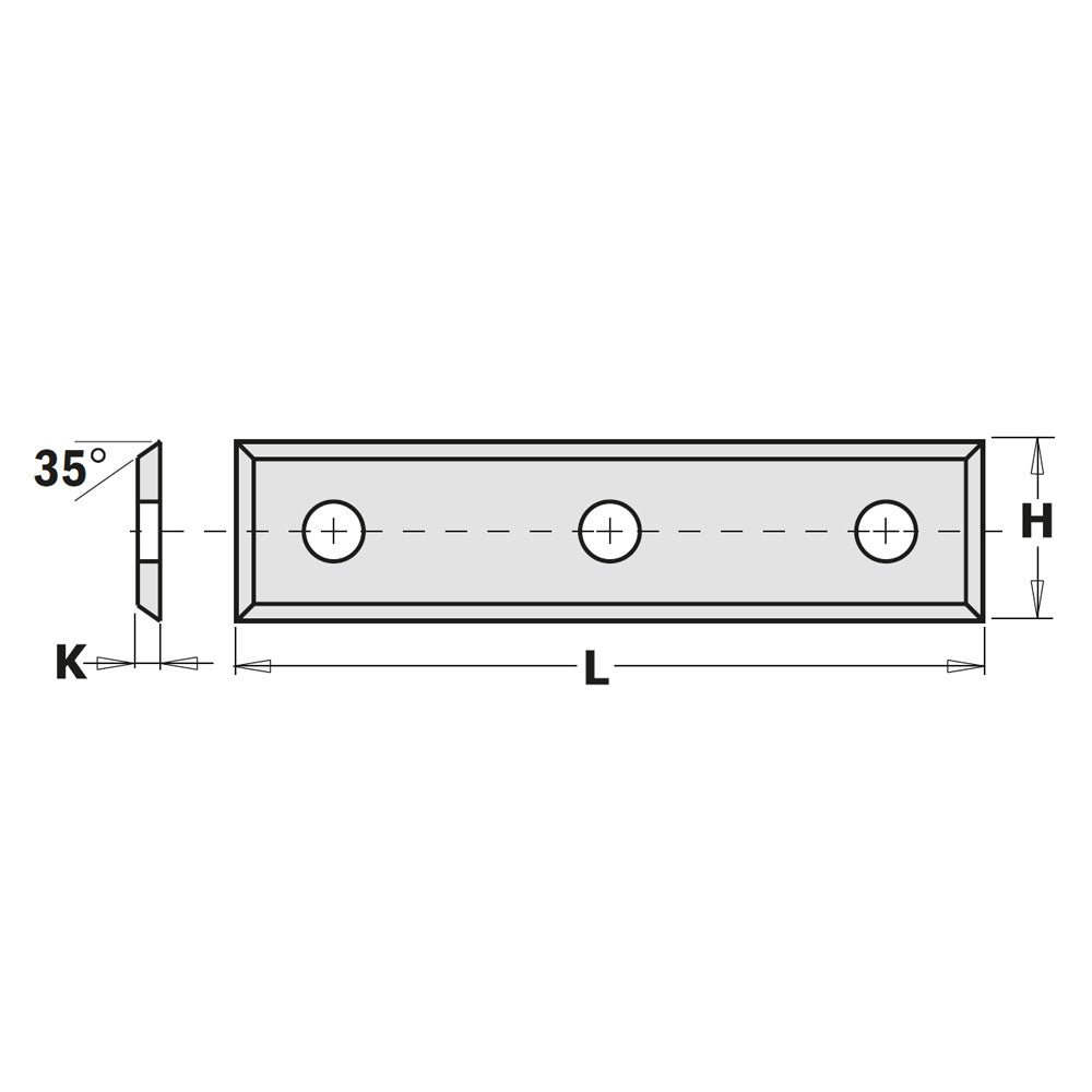 Vänd frässkär 50,0mm x 9mm x 1,5mm CMT