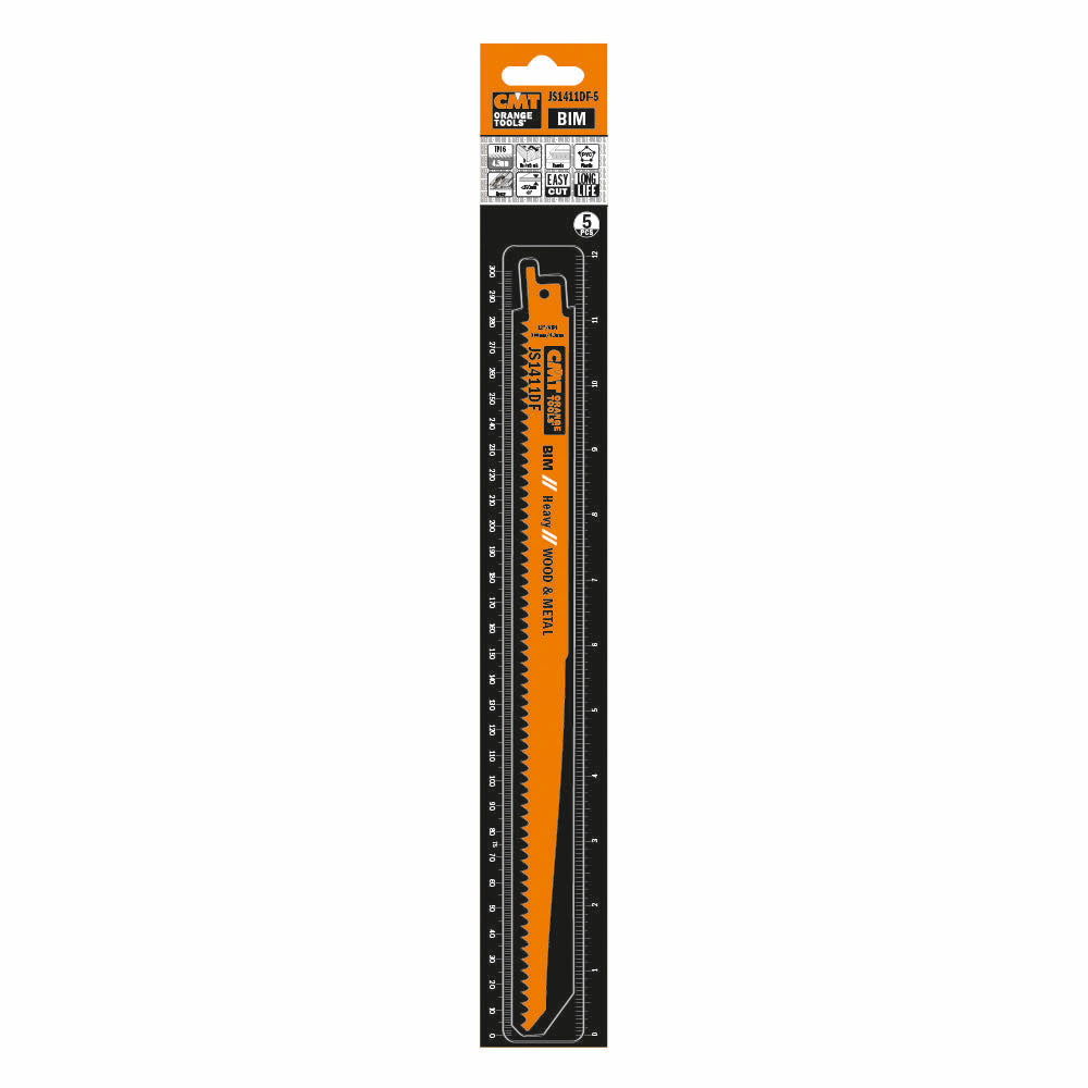 Tigersågblad 300mm BIM för trä med spik - 5 st paket