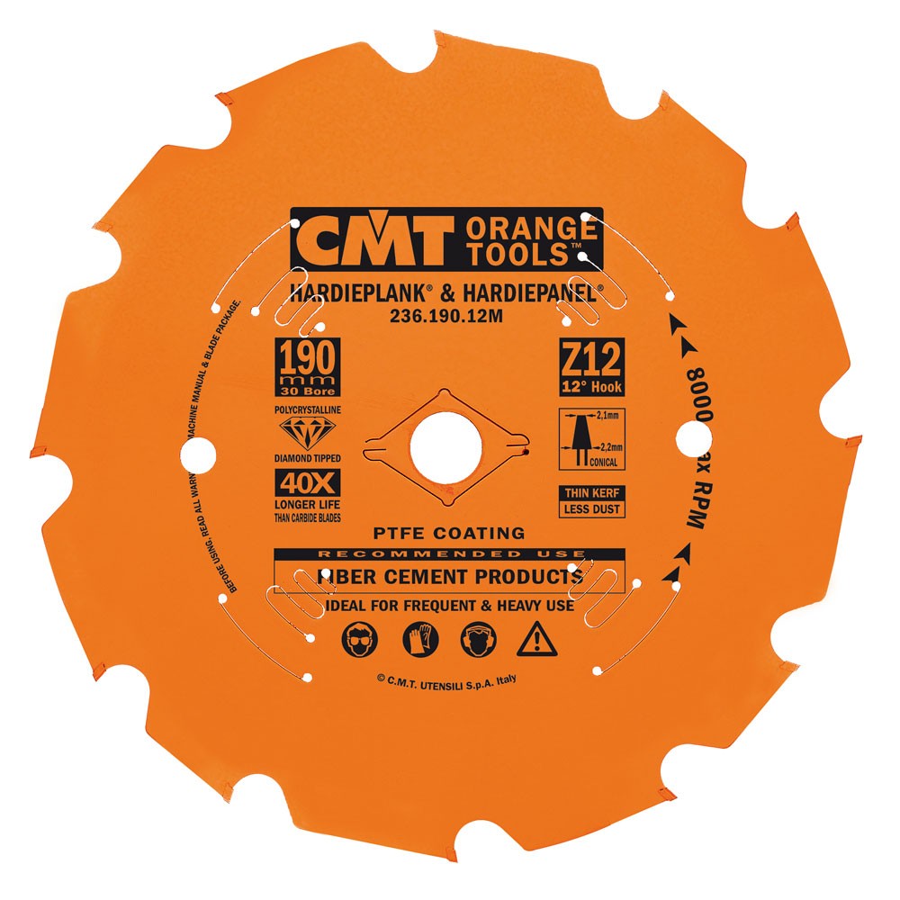 Sågklinga PCD för fibercement 216mm x 2,4mm x 30mm Z14 F